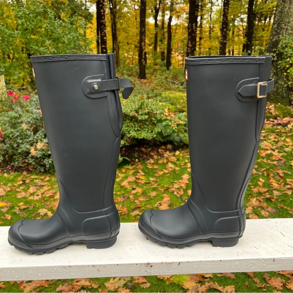 Hunter Adjustable Back Tall Boot Size 5 - Picture 4 of 14